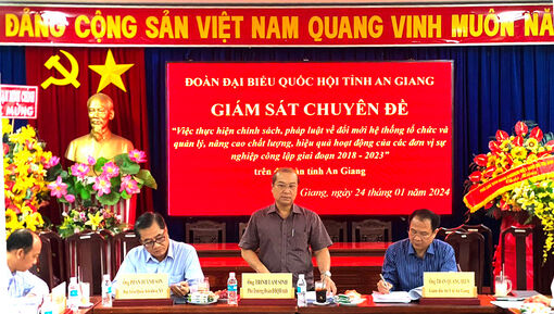 Đoàn đại biểu Quốc hội tỉnh An Giang giám sát chuyên đề tại Sở Y tế