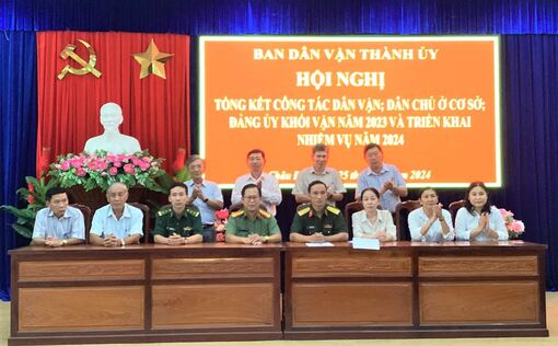 Ban Dân vận Thành ủy Châu Đốc triển khai nhiệm vụ năm 2024