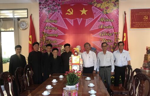 Phật hội Tứ Ân Hiếu Nghĩa chúc Tết huyện Tri Tôn