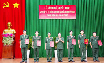 Bộ đội Biên phòng tỉnh An Giang tổ chức lại phòng chuyên môn