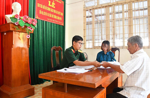 An Giang chi trả gần 1,5 tỷ đồng chế độ trợ cấp 1 lần