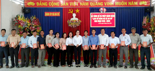 Công bố và phát hành sách “Lịch sử Đảng bộ xã An Cư, giai đoạn 1945- 2023”