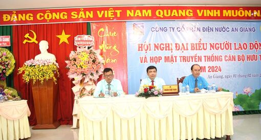 Hội nghị người lao động Công ty Cổ phần Điện nước An Giang