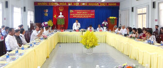 Họp mặt lãnh đạo huyện Tri Tôn mừng Xuân Giáp Thìn 2024