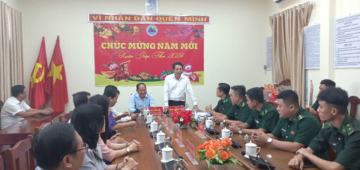 Công ty Điện lực An Giang chúc Tết lực lượng vũ trang trên địa bàn tỉnh