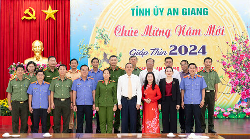 Các đơn vị chúc Tết Tỉnh ủy An Giang