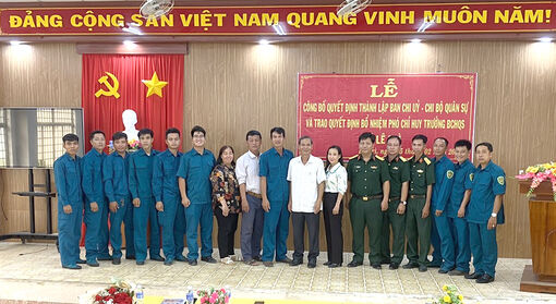 Thành lập Ban Chi ủy Quân sự xã Lê Trì