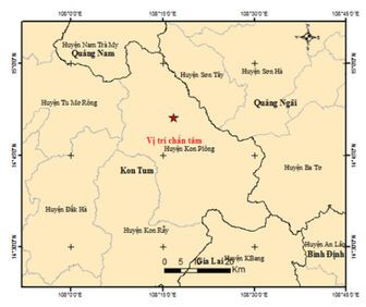 Liên tiếp xảy ra động đất tại Kon Tum ngày cận Tết