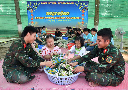 Nhiều hoạt động đón Xuân của lực lượng vũ trang An Giang