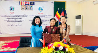 Tăng cường hợp tác giữa Hội LHPN tỉnh An Giang và Hội Phụ nữ Campuchia vì Hòa bình và phát triển 2 tỉnh Takeo, Kandal