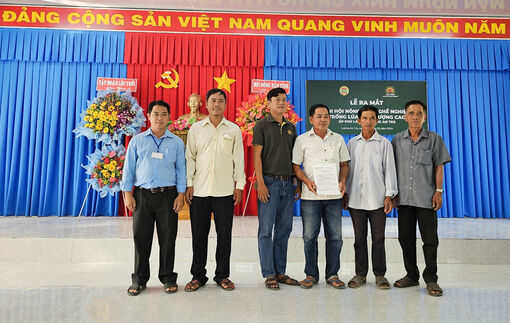 Thành lập chi hội nông dân đầu tiên ở An Giang chuyên trồng lúa chất lượng cao