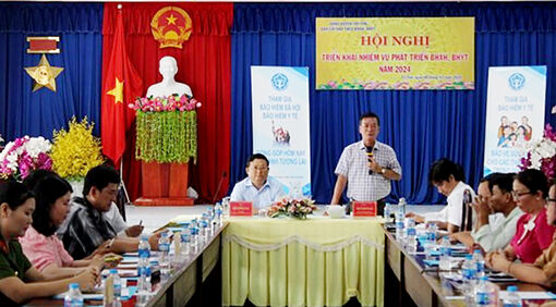 Tri Tôn triển khai nhiệm vụ bảo hiểm xã hội năm 2024