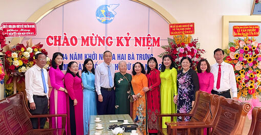 Phó Bí thư Thường trực Tỉnh ủy An Giang Lê Văn Nưng chúc mừng Hội LHPN tỉnh An Giang nhân Ngày 8/3