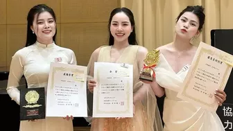 Ba thí sinh Việt Nam giành giải cao tại cuộc thi âm nhạc của Nhật Bản