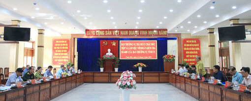 Kiểm tra quy chế làm việc, công tác cán bộ tại tổ chức Đảng trực thuộc Tỉnh ủy An Giang