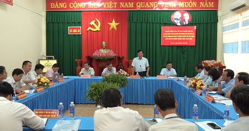 Thị ủy, HĐND, UBND TX. Tân Châu làm việc với xã Long An
