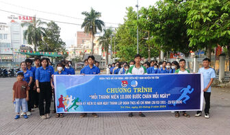 Tuổi trẻ huyện Tri Tôn hào hứng tham gia Ngày đoàn viên năm 2024