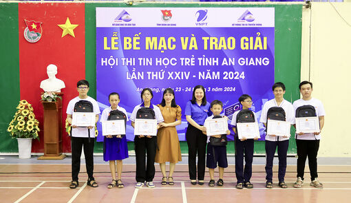 Trao giải Hội thi Tin học trẻ tỉnh An Giang lần thứ 24, năm 2024