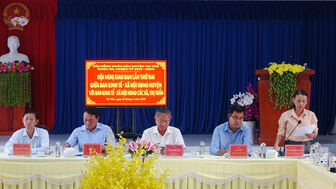 Giao ban hoạt động của Ban Kinh tế - Xã hội HĐND huyện Tri Tôn