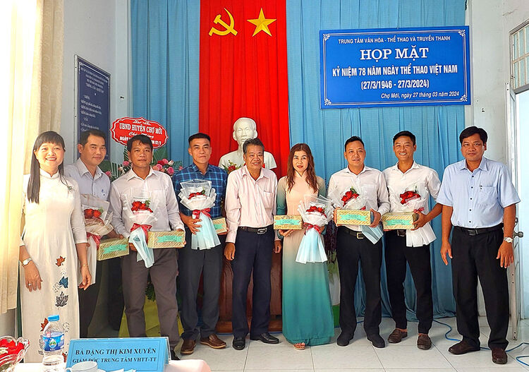 Chợ Mới Họp mặt kỷ niệm 78 năm Ngày Thể thao Việt Nam (27/3/1946 - 27/3/2024)