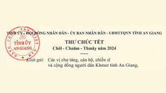 Bí thư Tỉnh ủy An Giang Lê Hồng Quang gửi thư chúc Tết cổ truyền Chôl – Chnăm – Thmây năm 2024