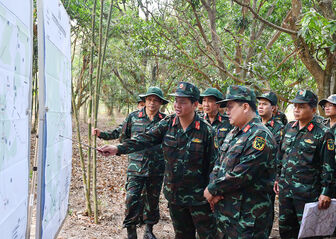 Quân khu 9 khảo sát vị trí diễn tập khu vực phòng thủ tỉnh An Giang