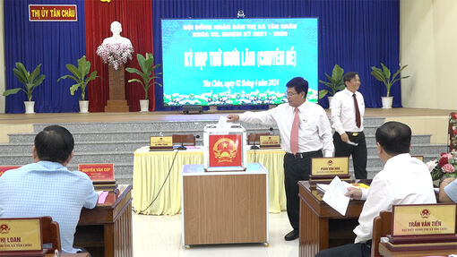 Thường trực HĐND TX. Tân Châu tổ chức kỳ họp lần thứ 15 (chuyên đề)