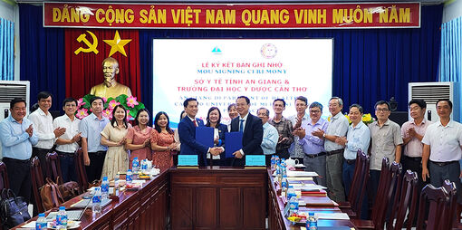 Sở Y tế An Giang ký kết hợp tác với Trường Đại học Y dược Cần Thơ