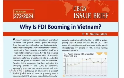 Báo Bangladesh: Những yếu tố khiến Việt Nam thu hút FDI