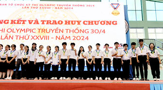 Đội tuyển Trường THPT chuyên Thoại Ngọc Hầu đạt 49 huy chương tại Cuộc thi Olympic truyền thống 30/4