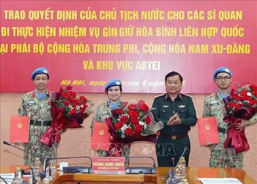 Ba sĩ quan Việt Nam tham gia hoạt động gìn giữ hòa bình Liên Hiệp Quốc