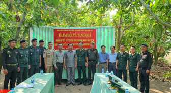 Chúc Tết lực lượng bảo vệ biên giới, chính quyền phường Preaek Chrey