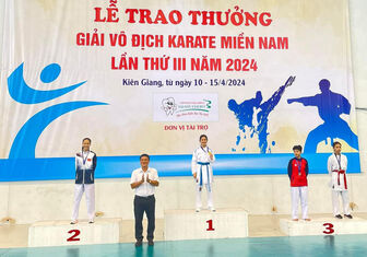 An Giang đoạt 9 huy chương tại Giải Vô địch Karate miền Nam lần thứ III năm 2024