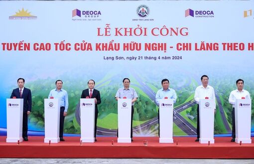 Thủ tướng phát lệnh khởi công xây dựng tuyến cao tốc cửa khẩu Hữu Nghị-Chi Lăng