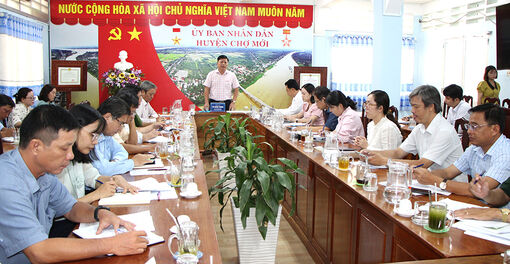 Chủ tịch UBND huyện Chợ Mới Cù Minh Trọng chỉ đạo tăng cường gỡ khó,  hoàn thành nhiệm vụ