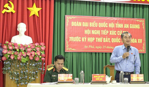 Đại biểu Quốc hội tỉnh An Giang tiếp xúc cử tri các địa phương