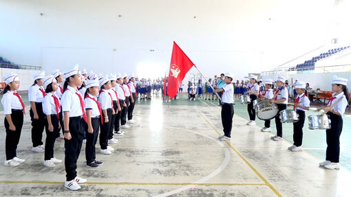 Liên đội Trường Tiểu học “B” Đa Phước đạt giải nhất Hội thi Nghi thức Đội cấp huyện An Phú, năm học 2023 - 2024