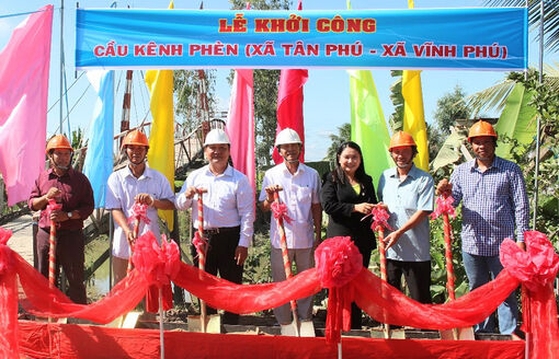 Xã Tân Phú khởi công xây dựng cầu Kênh Phèn