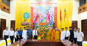 Đoàn đại biểu các tổ chức đoàn thể chính trị - xã hội và các tổ chức tôn giáo thăm, chúc mừng Đại lễ Phật đản Phật lịch 2568 - Dương lịch 2024