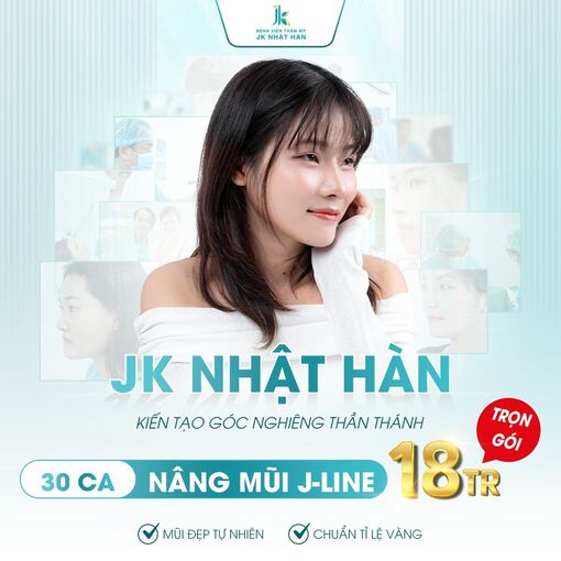 Bệnh viện JK Nhật Hàn nâng mũi chuyên sâu, bền đẹp trọn đời