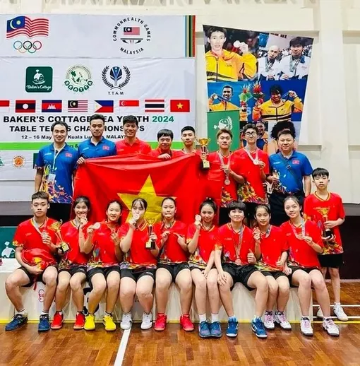 Đội tuyển Bóng bàn trẻ Việt Nam giành suất dự giải Châu Á