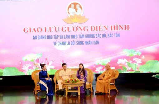 An Giang giao lưu gương điển hình học tập và làm theo tấm gương Bác Hồ, Bác Tôn