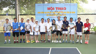 An Giang: Giao lưu tennis chào mừng Đại hội MTTQVN các cấp