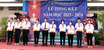 Trường THCS Phước Hưng tổng kết năm học 2023- 2024