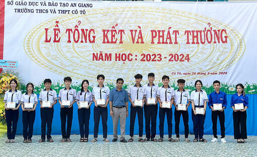 Trường THCS và THPT Cô Tô tổng kết năm học 2023 - 2024