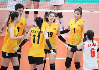 Tuyển bóng chuyền nữ Việt Nam toàn thắng vòng bảng ở giải châu Á