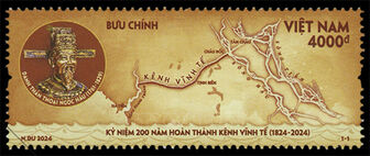 Giới thiệu công trình quốc gia kênh Vĩnh Tế trên tem bưu chính