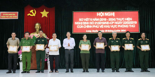 Hoạt động khu vực phòng thủ TP. Long Xuyên đạt nhiều kết quả quan trọng