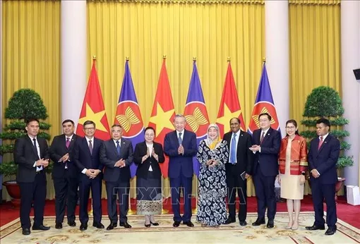 Chủ tịch nước Tô Lâm tiếp Đại sứ, Đại biện các nước ASEAN và Timor-Leste đến chào, chúc mừng