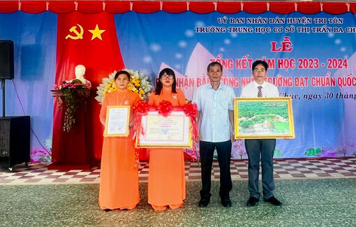 Huyện Tri Tôn có thêm nhiều trường đạt chuẩn quốc gia